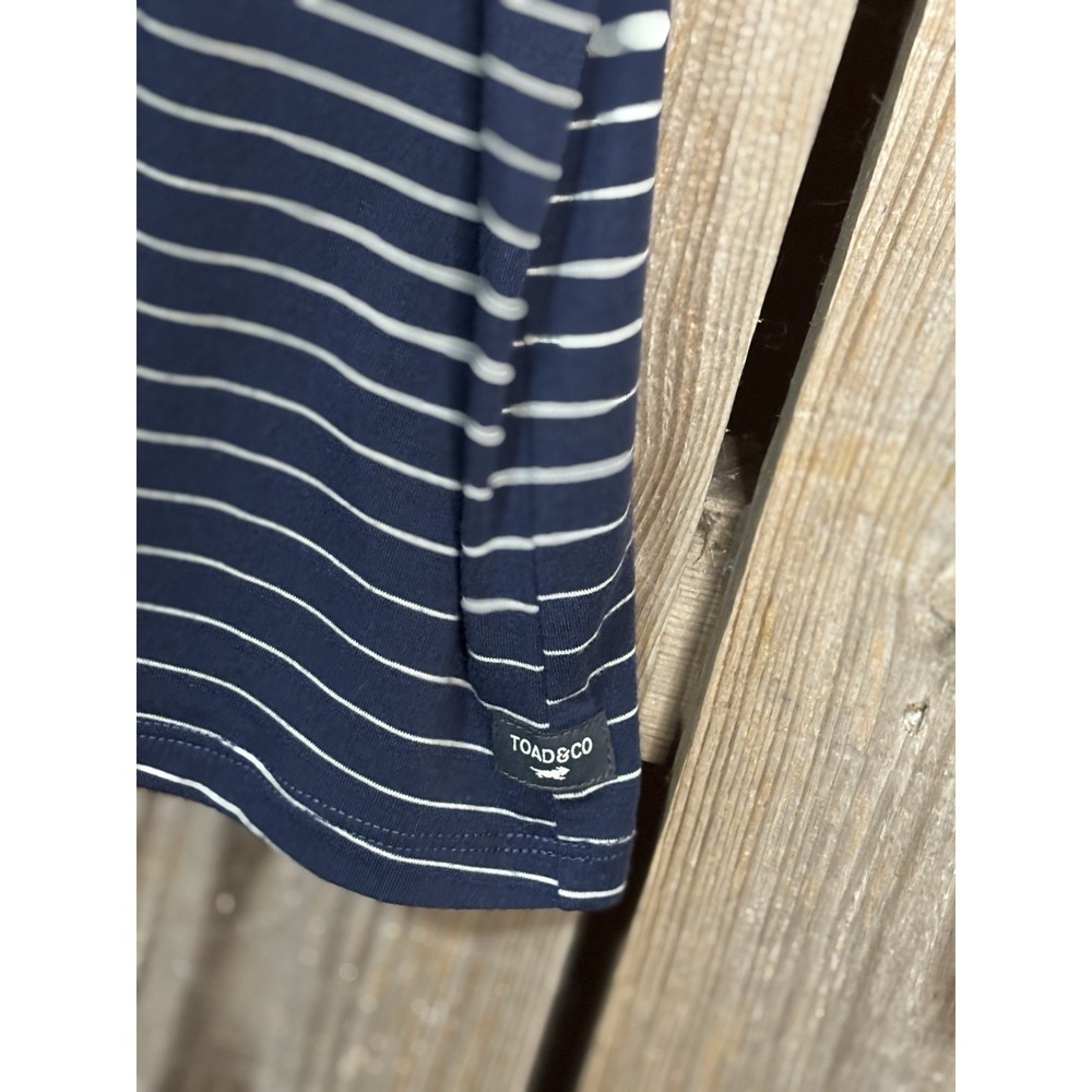 Toad & Co Swifty Pocket Tank Women's Large Sleeveless Striped Top - Picture 3 of 6